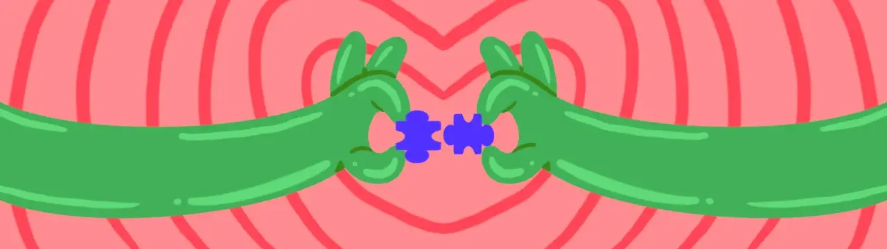 romantik ilişkide uyum puzzle görseli