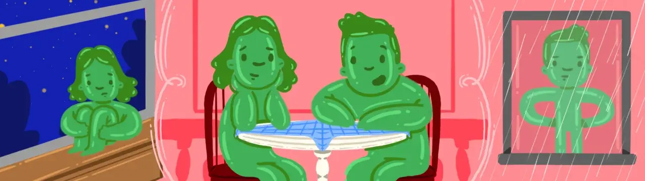 romantik date buluşması ayrılıp barışan partnerler görseli