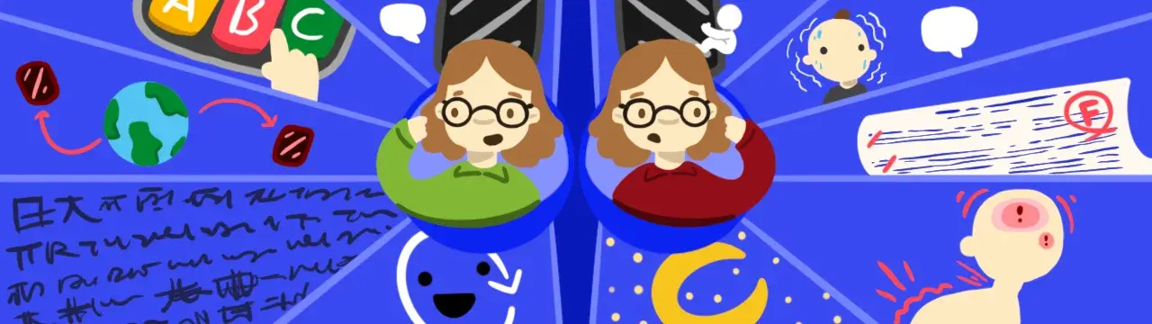 dijital çağda çocuk yetiştirmeyi, ebeveyn ve çocuk arasındaki ekran ilişkisini betimleyen görsel