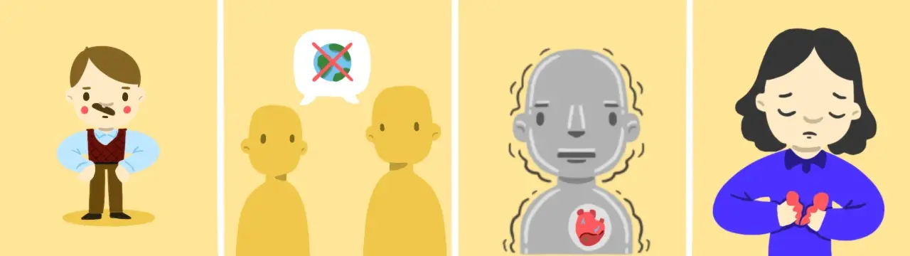 hiper bağımsızlık, ayrılık sürecini temsil eden görsel