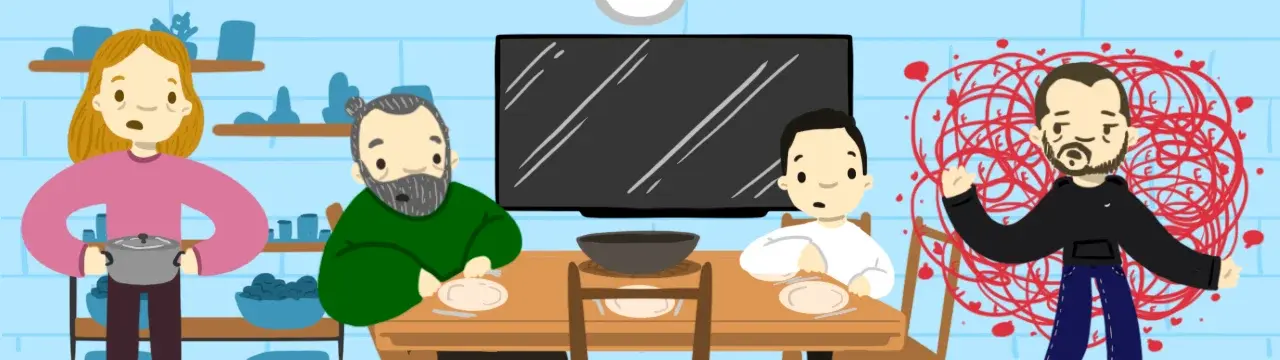 küsme ve barışmayı temsil eden elleri betimleyen görsel