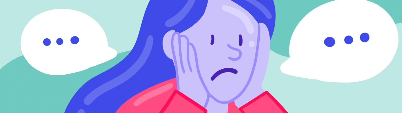 illustration of a woman with dependent personality disorder