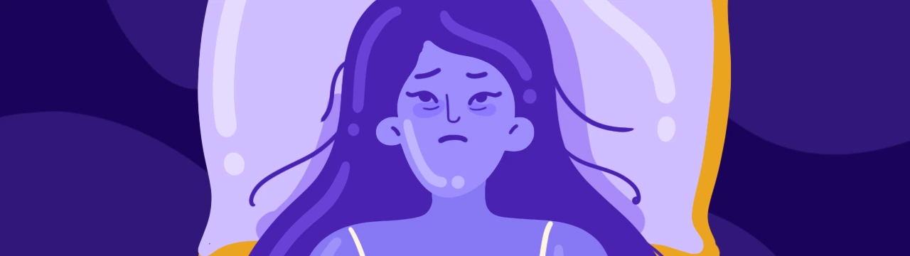 a drawing of a woman with parasomnia sleep terrors